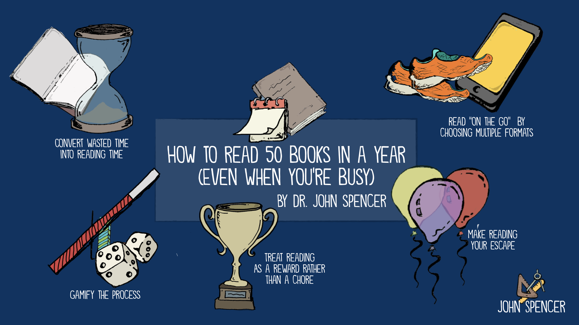 How to Read 50 Books in a Year (Even When You're Busy) - John Spencer